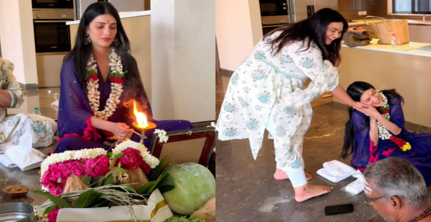 Shruti Haasan inaugurate new house in Chennai without family members