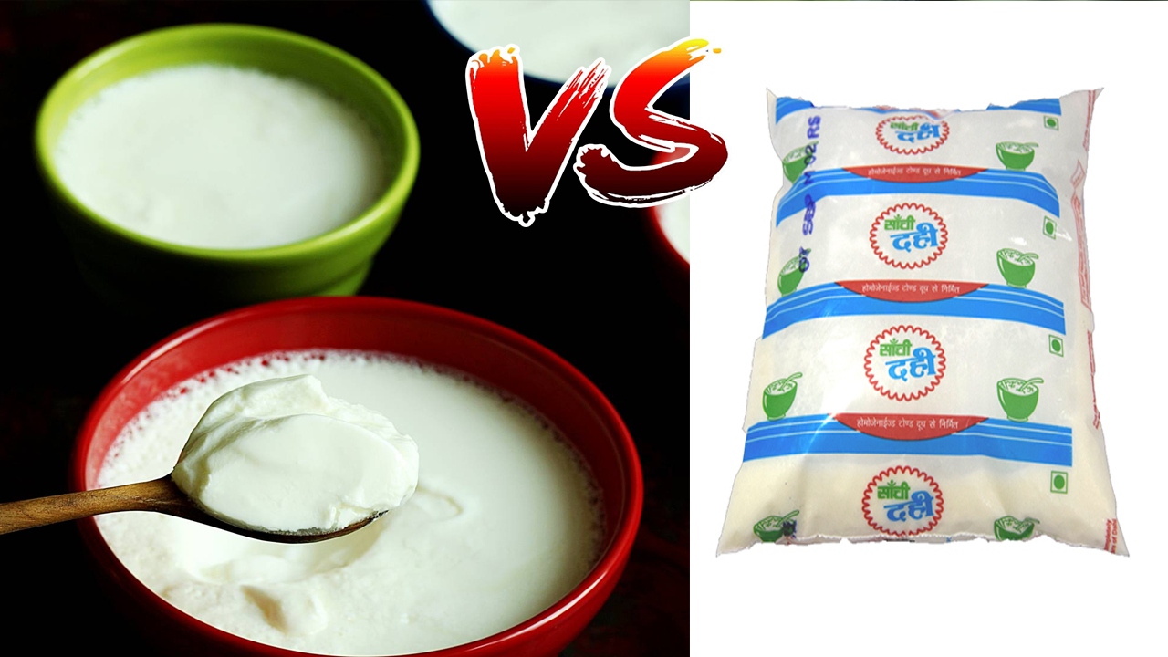 packet curd vs homemade curd